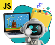 Язык программирования JavaScript + AI. Проектное обучение + геймификация + AI-помощники - КИБЕРшкола программирования для детей, компьютерные курсы для школьников, начинающих и подростков - KIBERone г. Тула