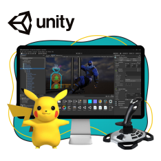 Мир игр на Unity 2D на популярном движке + AI-помощники - КИБЕРшкола программирования для детей, компьютерные курсы для школьников, начинающих и подростков - KIBERone г. Тула
