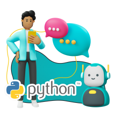 Умный чат-бот на Python - КИБЕРшкола программирования для детей, компьютерные курсы для школьников, начинающих и подростков - KIBERone г. Тула