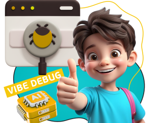 Тестирование & Vibe Debug. Охотники за багами - КИБЕРшкола программирования для детей, компьютерные курсы для школьников, начинающих и подростков - KIBERone г. Тула